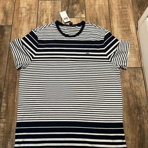 Michael‎ Kors Navy and White Striped Tee NWT